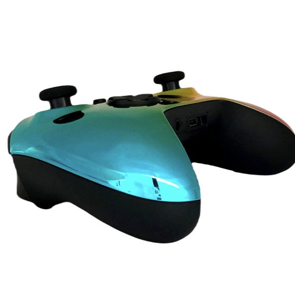 Custom Xbox Series X / S Wireless Controller - Glossy Chrome Green Gold Red - Picture 6 of 8